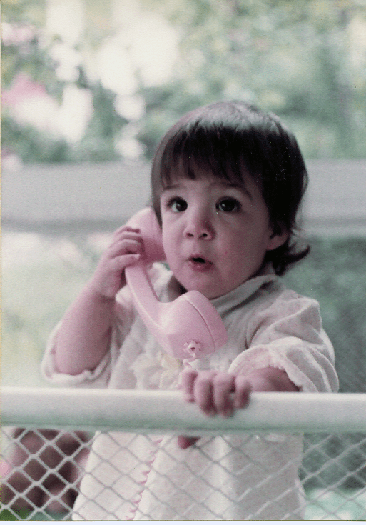 jessica on phone spring 1983