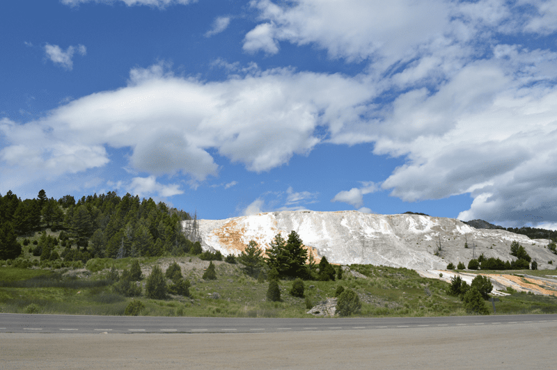 grannie geek, mammoth hot springs, yellowstone