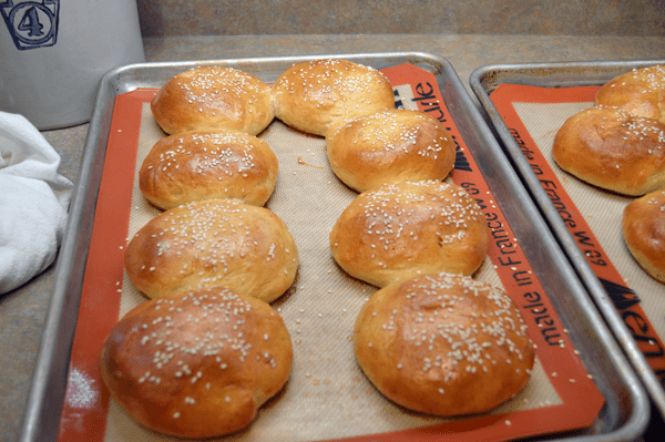 grannie geek, homemade hamburger buns