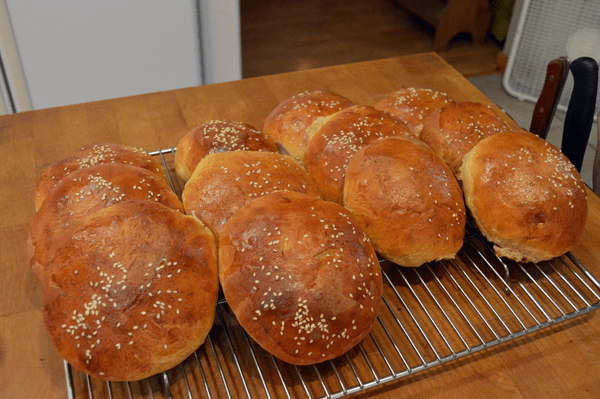 grannie geek, outstanding homemade hamburger buns