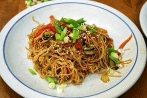 at mimis table vegetable chow mein