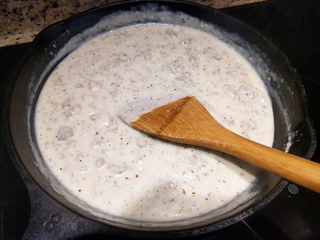 at mimi's table buttery buttermilk biscuits and creamy sausage gravy gravy