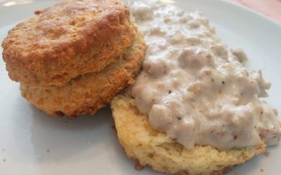 Buttery Buttermilk Biscuits and Creamy Sausage Gravy