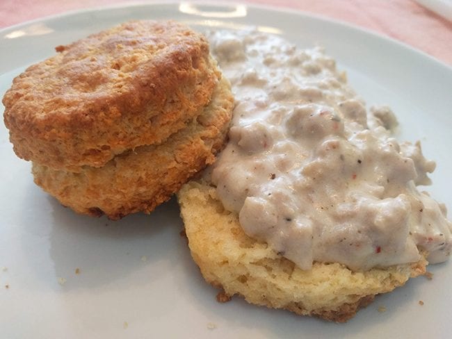 Buttery Buttermilk Biscuits and Creamy Sausage Gravy