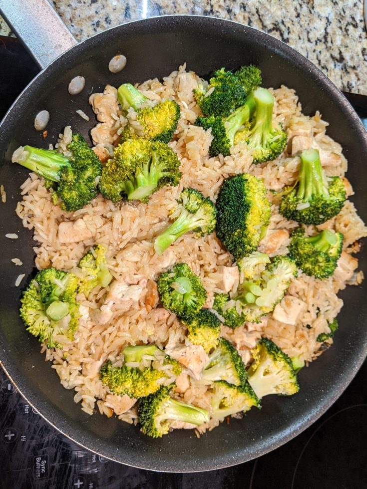 Mimi's One-Skillet Chicken, Rice, Broccoli, and Cheesy Casserole